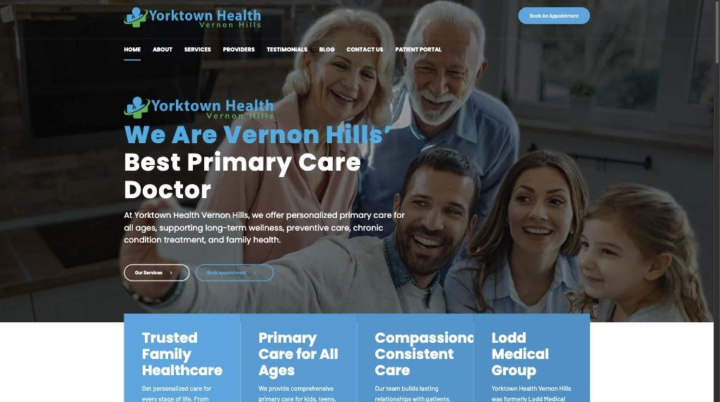yorktownhealthvh.com homepage today